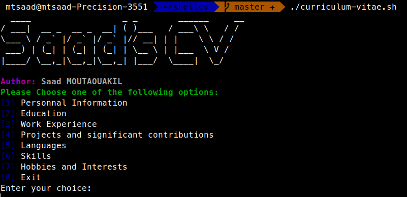 Example of the program
